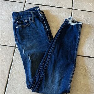 Old Navy 360 stretch High-rise Rockstar Blue Jeans